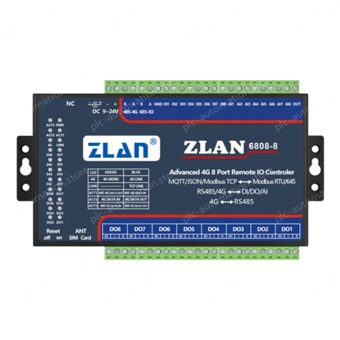 8-channel DI/DO/AI remote IO controller