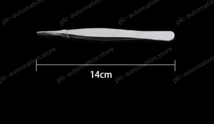 Stainless steel tweezers Straight tip (thick) 14cm