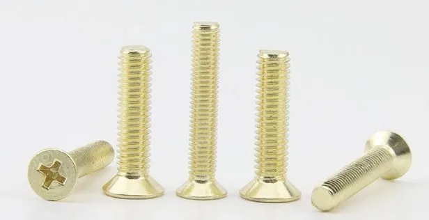 Golden Flat Head Screws M3*3
