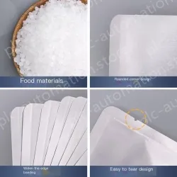 Aluminum foil vacuum packaging bag Food air extraction seal Tin foil cooked food fresh-keeping tea facial mask bag Aluminum film bag