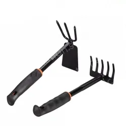 Five-tooth rake + dual-purpose nail rake hoe
