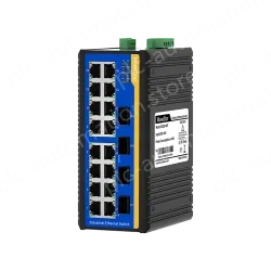 4 Ports Gigabit SFP + 16 Ports 10/100M T(x) Din-Rail Unmanaged Industrial Ethernet Switch