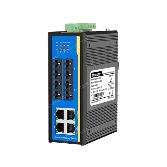 [100 Gigabit 4 Optical 4 Electrical] Ring Network Management Industrial Switch