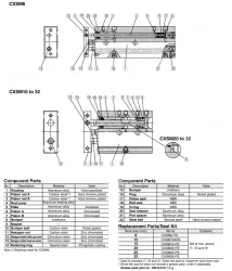 Dual Rod Cylinder CXS Series CXSM20-50