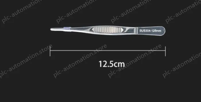 Stainless steel tweezers Straight round head (304 models) 12.5cm
