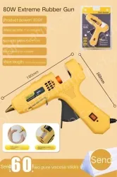 80W Extreme Glue Gun + 60 Glue Stick