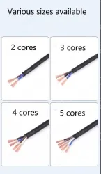 5 core 4 core 2 core sensor cable 24 AWG 2 pole