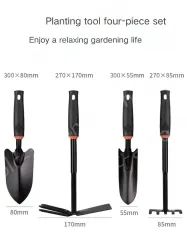 Soil shovel + five-tooth rake + dual-purpose nail rake hoe