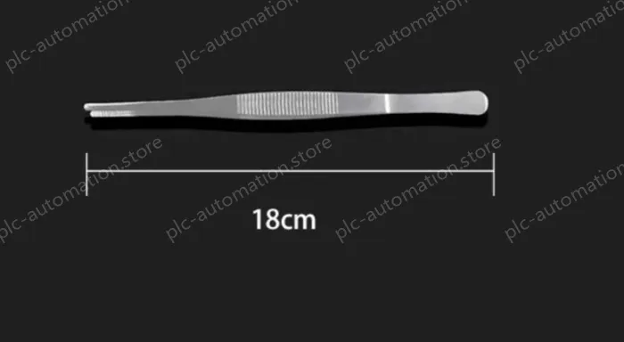 Stainless steel tweezers Straight round toe (thick) 18cm