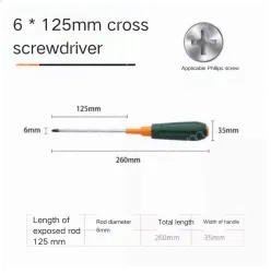 Phillips screwdriver 6*125