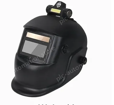 Darkening mask true color + headlight anti-splash solar automatic darkening welding protective mask lightweight labor protection head-mounted protective mask