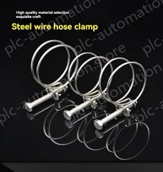 Double steel wire hose clamp 201 material 55-62*3 [wire diameter]