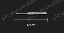 Stainless steel tweezers Straight round head (thick) 12.5cm