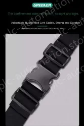 The belt bag can hold a mobile phone 1680D wear-resistant zipper