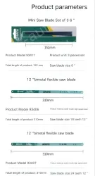 93411/3 Piece Mini Saw Blade 6"