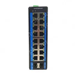 Unmanaged 16 Gigabit Electrical + 2 Gigabit SFP Industrial Ethernet Switch