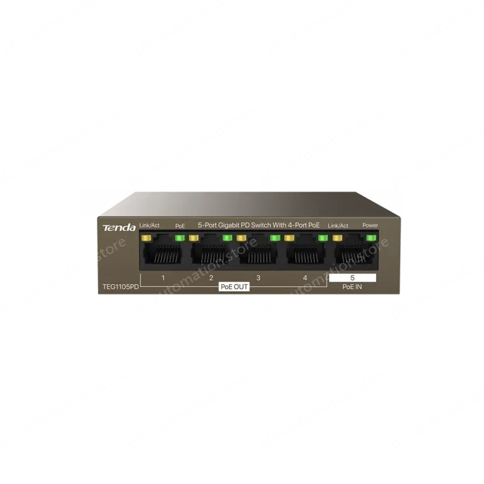 5-Port Gigabit PD Switch With 4-Port PoE