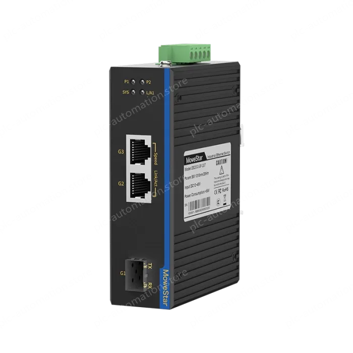 1 Port Gigabit SFP + 2 Ports Gigabit RJ45 Din Rail industrial media converter