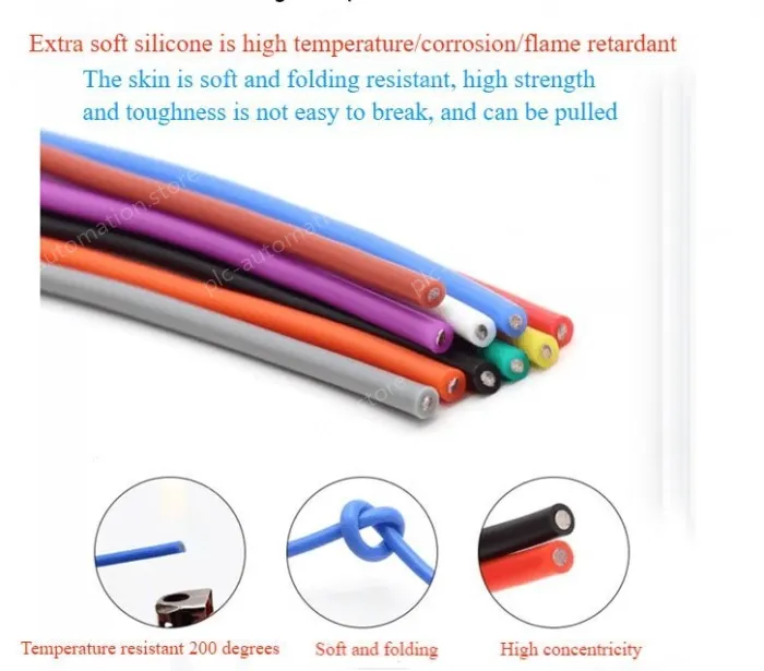 Silicone high temperature cable 30AWG Purple