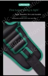 The waist bag can hold a mobile phone and a power drill 1680D wear-resistant zipper+electric drill buckle