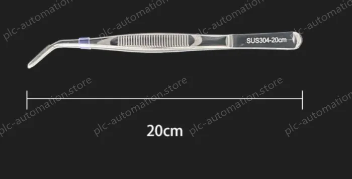 Stainless steel tweezers Curved round head (304 models) 20cm