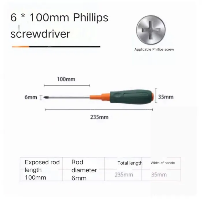 Phillips screwdriver 6*100