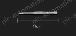 Stainless steel tweezers Straight round head (thick) 14cm