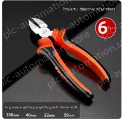 Powerful 6 inch diagonal nose pliers