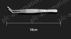 Stainless steel tweezers Curved round toe (thick) 18cm