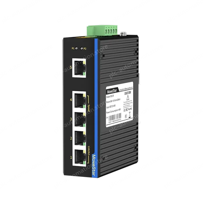 5 Ports 10/100M T(x) Din-Rail Unmanaged Industrial Ethernet Switch