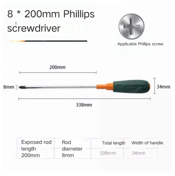 Phillips screwdriver 8*200