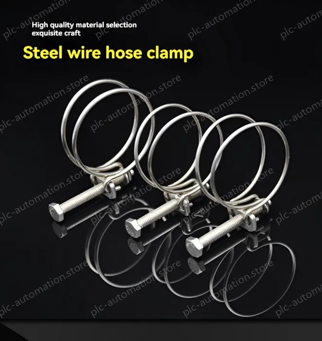 Double steel wire hose clamp 201 material 24-27*3 [wire diameter]