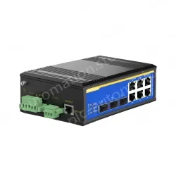 [3 Gigabit + 6 Gigabit Battery] ring network management industrial switch