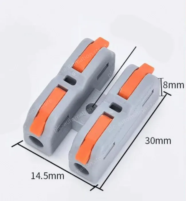 Quick terminal blocks-SCH-2 can be fixed with two in and two out
