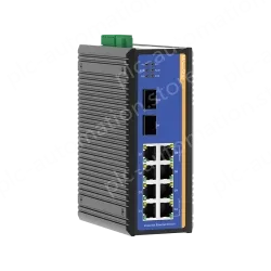 2 Ports Gigabit SFP + 8 Ports Gigabit T(x) Din-Rail Managed Industrial Ethernet Switch