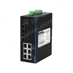 2 Ports 100M F(x) + 6 Ports 10/100M T(x) Din-Rail Unmanaged Industrial Ethernet Switch