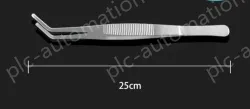 Stainless steel tweezers Curved round head (thick) 25cm