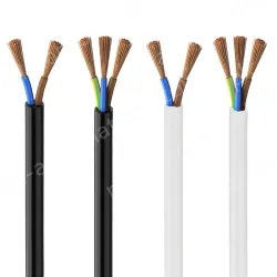 3 cores white Cable 1mm Nominal cross-section