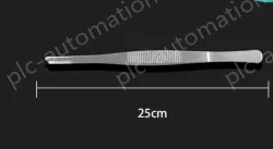 Stainless steel tweezers Straight round head (thick) 25cm