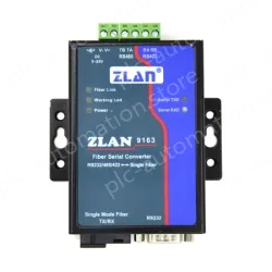 Level-type fiber-to-serial port