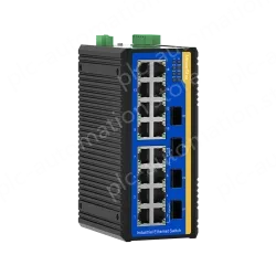 4 Ports Gigabit SFP + 16 Ports 10/100M T(x) Din-Rail Unmanaged Industrial Ethernet Switch