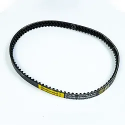 Self centering silent synchronous belt with herringbone teeth