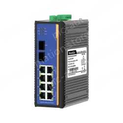 2 Ports Gigabit SFP + 8 Ports Gigabit T(x) Din-Rail Managed Industrial Ethernet Switch