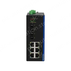 2 Ports 100M F(x) + 6 Ports 10/100M T(x) Din-Rail Unmanaged Industrial Ethernet Switch
