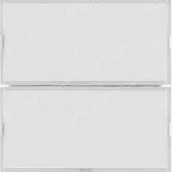 Push-button 2gang, RGB LED, int. temp. sensor, KNX - S.1/B.3/B.7, f. p.white