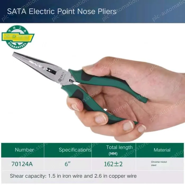 6 inch needle-nose pliers stripping/crimping/stranding 70124A