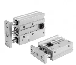 Compact Guide Cylinder With End Lock MGP Series &oslash;20, &oslash;25, &oslash;32, &oslash;40, &oslash;50, &oslash;63, &oslash;80, &oslash;100