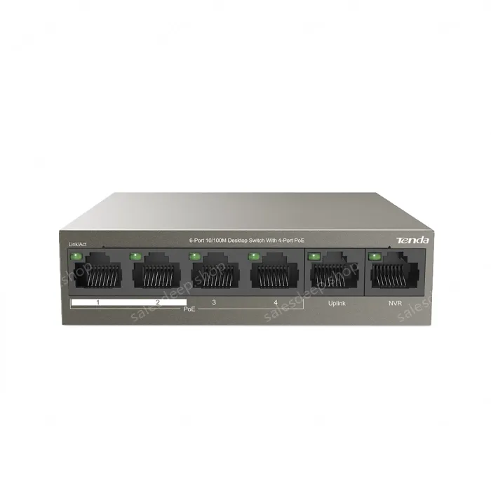6-Port 10/100M Desktop Switch with 4-Port PoE