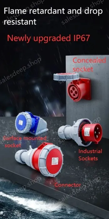 4 pole 63A plug