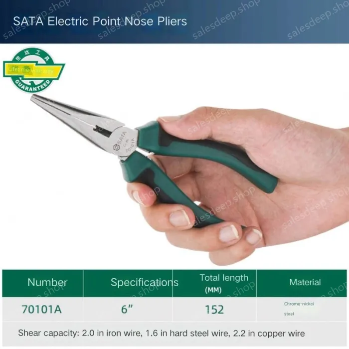 6 inch needle nose pliers power grade 70101A